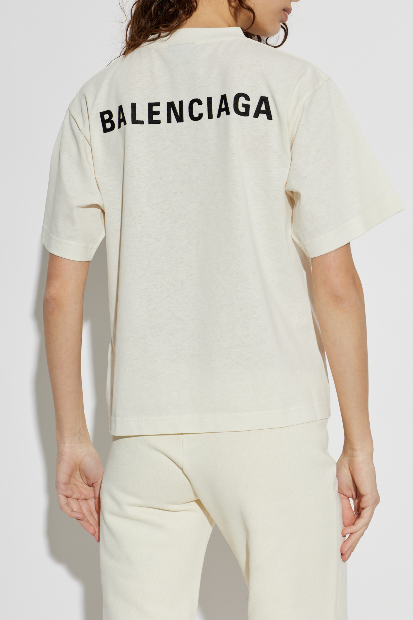 Balenciaga T-shirt with embroidered logo | Women's | Vitkac